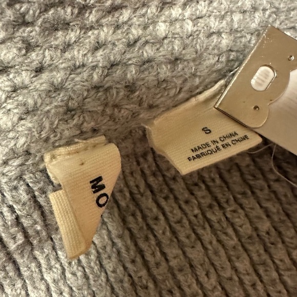 Moth Blakely Gray Floral One Button Knit Cardigan Blazer Jacket Anthropologie - Picture 5 of 13